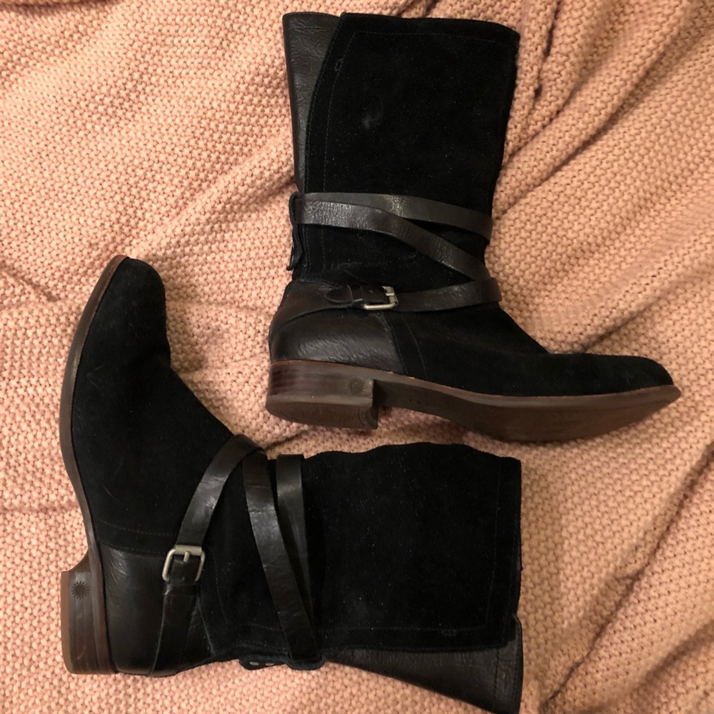 Black suede ugg boots 👢